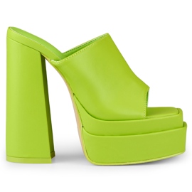 Lime magassarkú csúszdák az Evelyn-től zöld