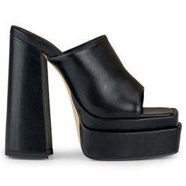 Evelyn magassarkú fekete csúszdák