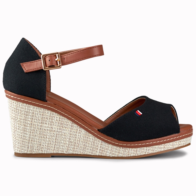 Női fekete ékszandál a márkától Tomm