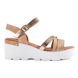 Shelovet bézs ékszandál