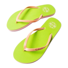 Zöld és rózsaszín flip-flop Big Star FF274A330