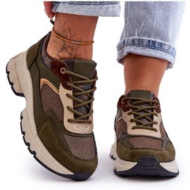 PM1 Fűzős Sportcipő Zöld Menekülési Platformon PM1 Fűzős Sportcipő Zöld Menekülési Platformon