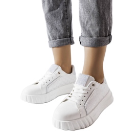 Giuseppe fehér platform tornacipő