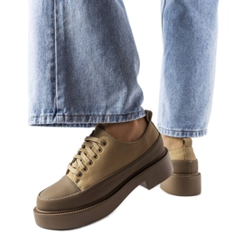 A márka barna lapos cipői Merico A márka barna lapos cipői Merico