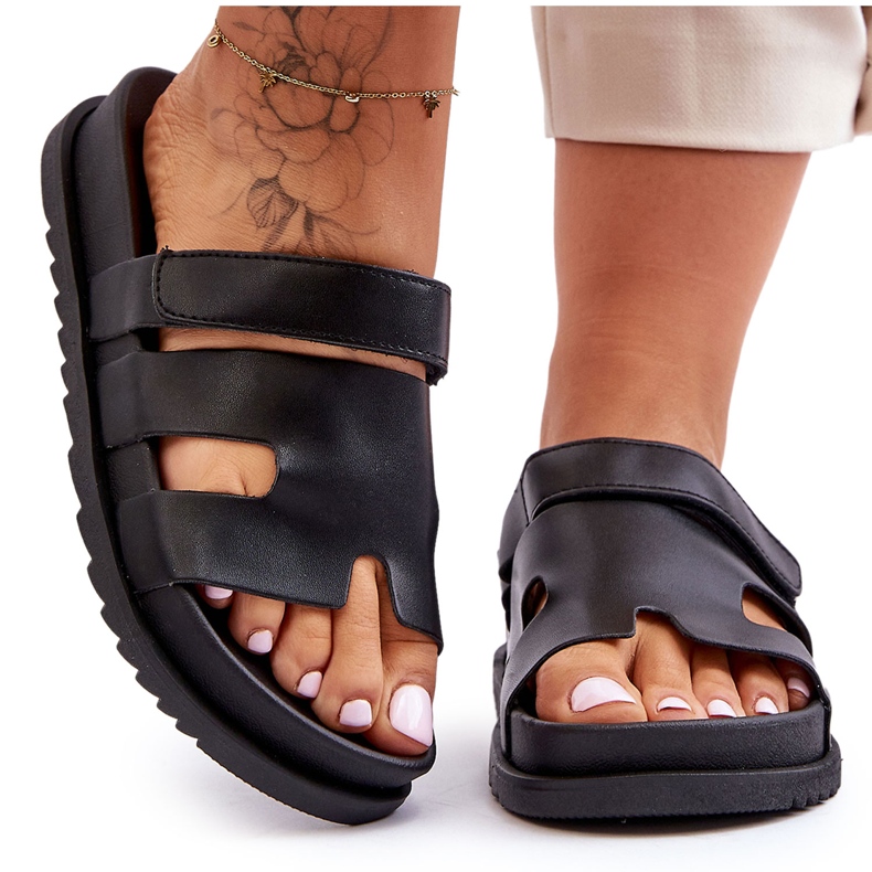 Klasszikus női fekete Molie papucs Klasszikus női fekete Molie papucs