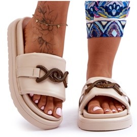 Női szandál bézs Verso-val