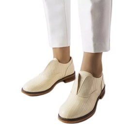 Bézs brogues LS5379 Taupe