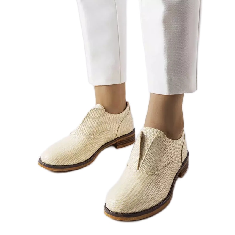 Bézs brogues LS5379 Taupe