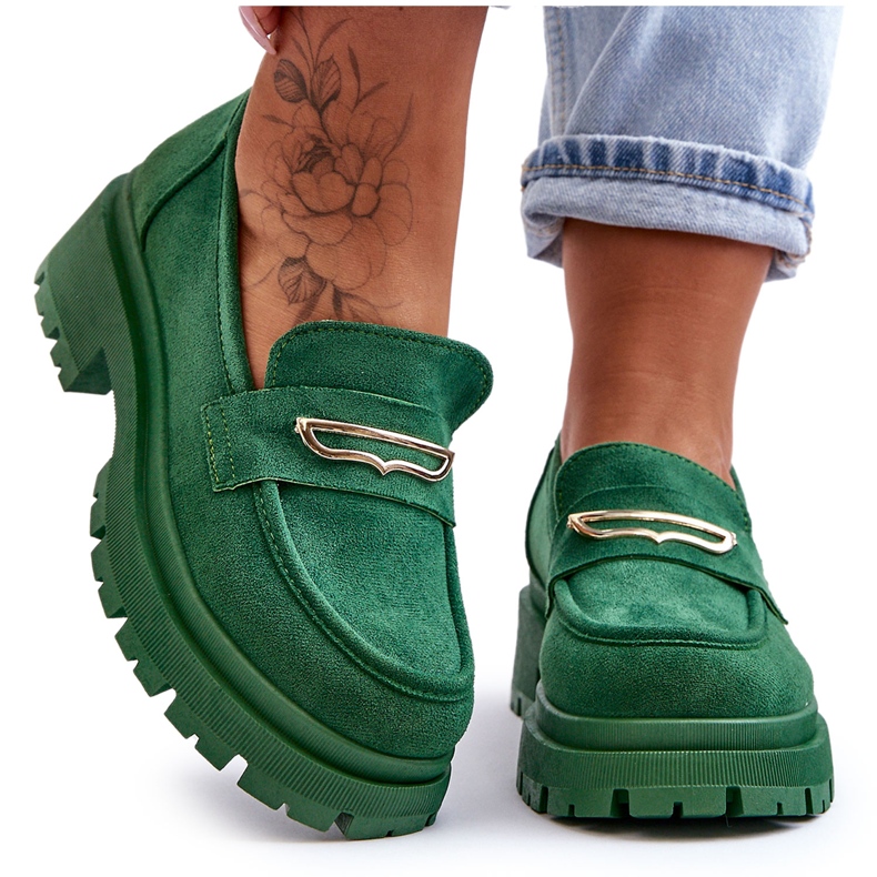 PS1 Női velúr bebújós naplopók, zöld Pure Love