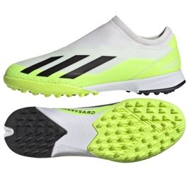 Cipők adidas X CRAZYFAST.3 Ll Tf Jr IE1499 fehér fehér Cipők adidas X CRAZYFAST.3 Ll Tf Jr IE1499 fehér fehér