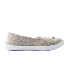 Szürke színű gyermek tornacipő Naomi rátéttel Szürke színű gyermek tornacipő Naomi rátéttel