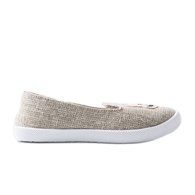 Szürke színű gyermek tornacipő Naomi rátéttel