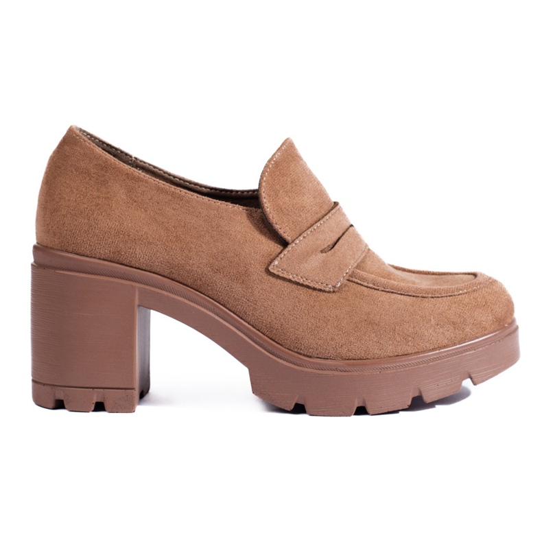 W. Potocki Sötét bézs magas sarkú cipő a Potocki márkától