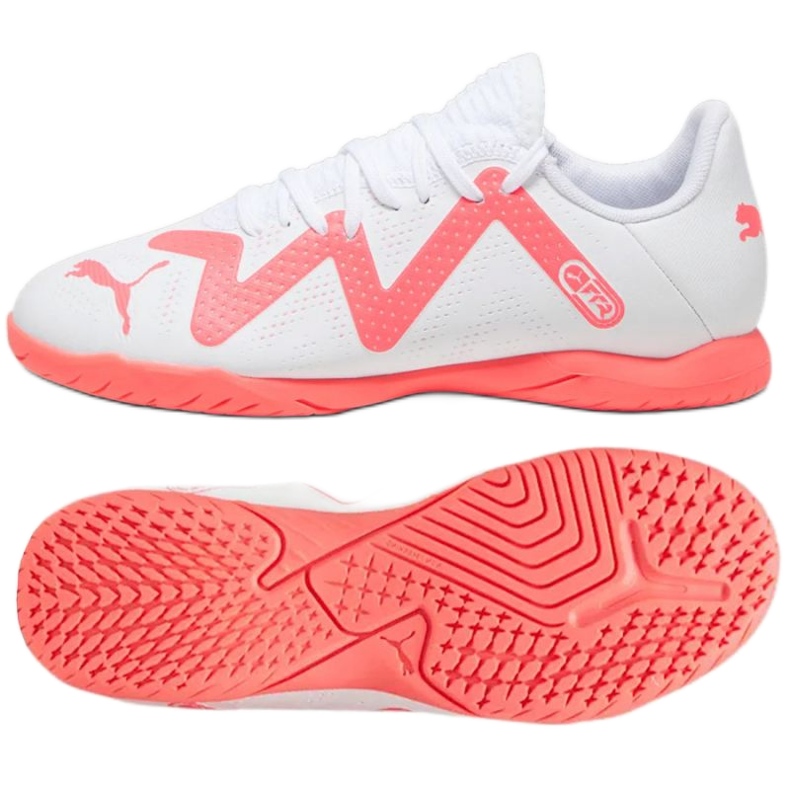 Puma Future Play It Jr 107393-01 futballcipő fehér fehér