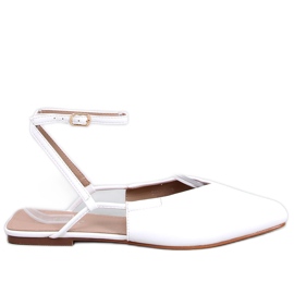 Nyitott sarkú balerinák a Gianna White-tól fehér