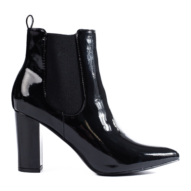 Shelovet lakkfekete sarkú csizma