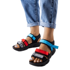 Mireio fekete sportszandál tépőzárral Mireio fekete sportszandál tépőzárral