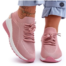 PG1 Fabric Slip-On Sportcipő Pink Visconti Wedge rózsaszín