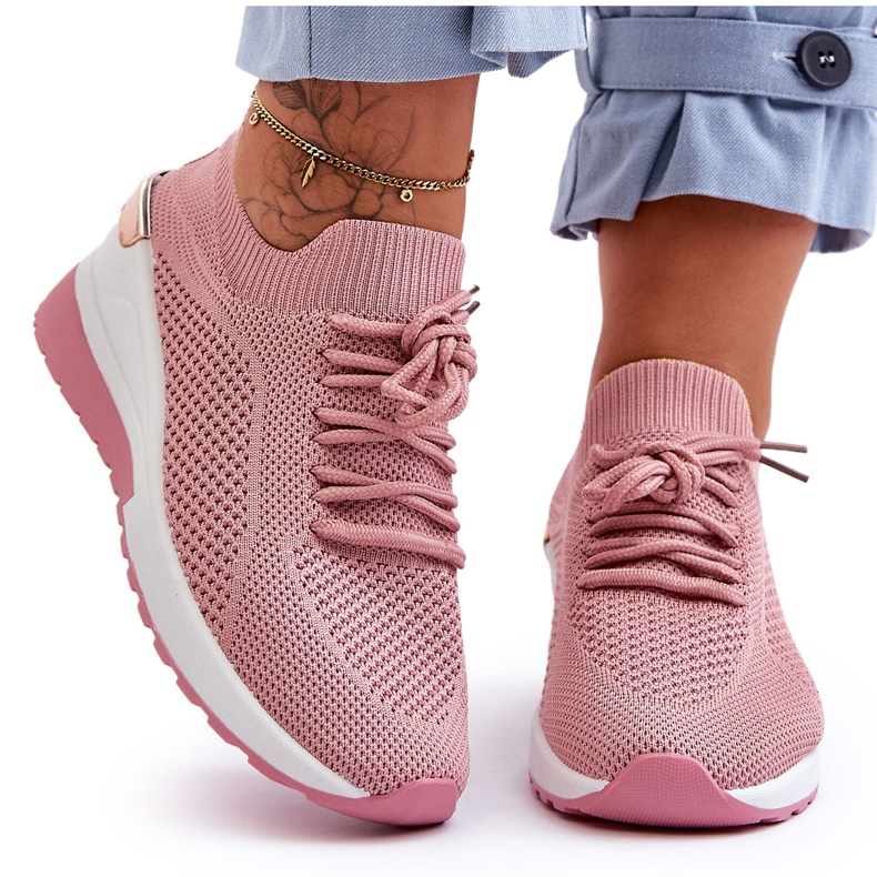 PG1 Fabric Slip-On Sportcipő Pink Visconti Wedge rózsaszín
