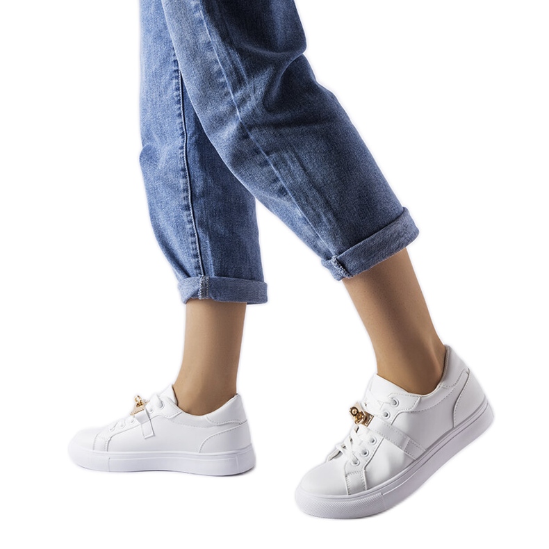 Fehér és arany tornacipő 2JO-YD41633-01 Arany