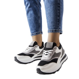 Inna Fekete-fehér platform tornacipő a Doirons-tól