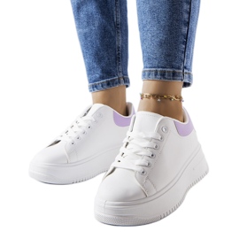 Fehér és lila platformos tornacipő a Holante-tól