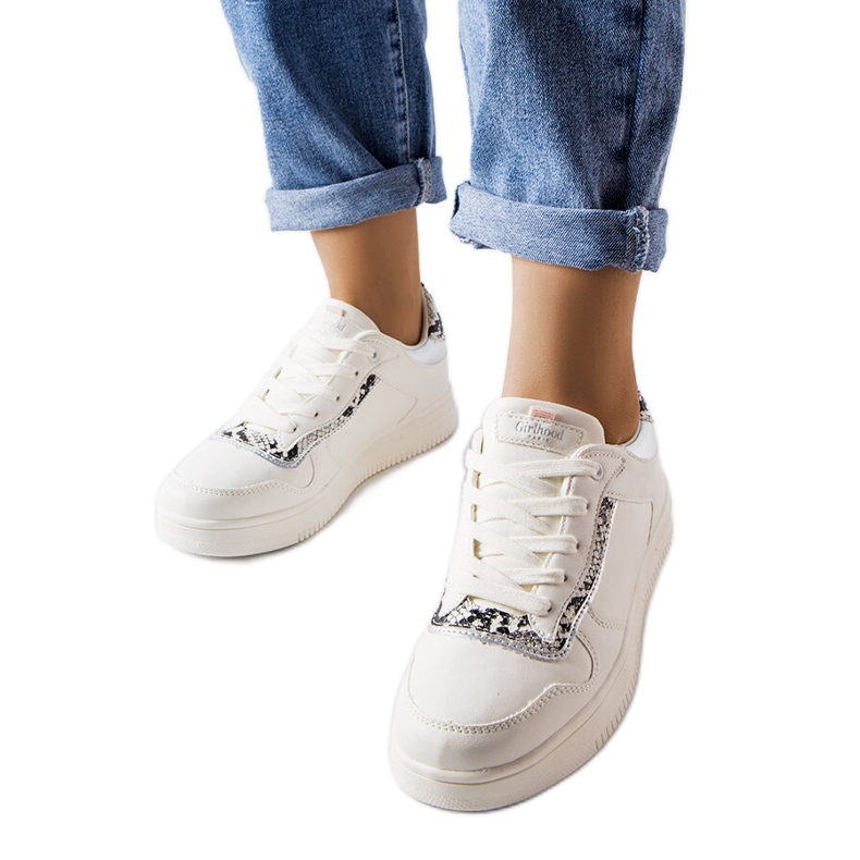 Nelma fehér eko bőr tornacipő Nelma fehér eko bőr tornacipő