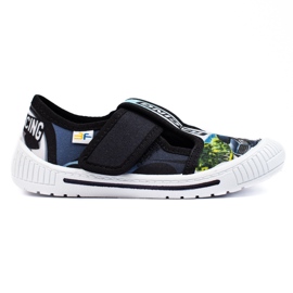 SHELOVET Gyermek papucs 3F autóval fekete