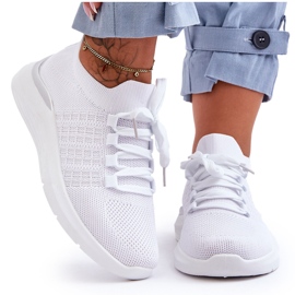 PG1 Klasszikus női sportcipő, fehér nikkel