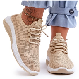 PG1 Klasszikus textil felcsúsztatható tornacipő Bézs Gusto