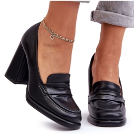 PS1 Divatos Pumpák Sarkú Fekete Florence