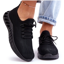 PG1 Női felbújós textil tornacipő fekete Venett