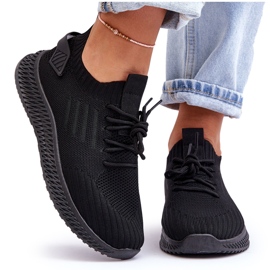 PG1 Zauna női bebújós textil tornacipő fekete