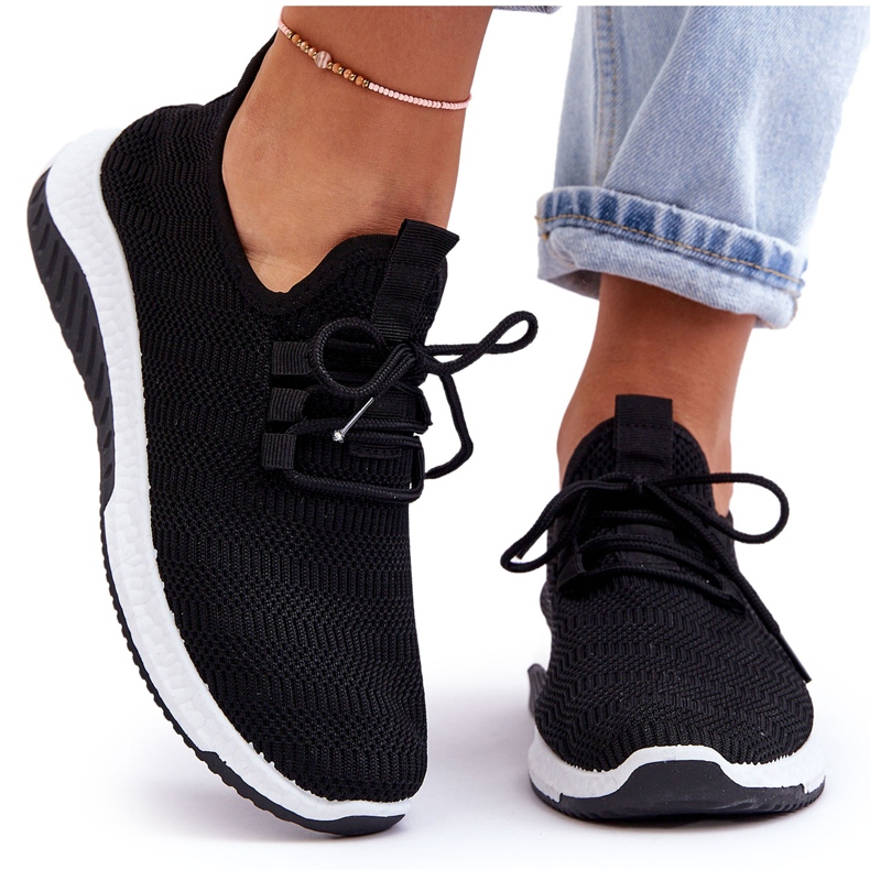 PG1 Klasszikus Fabric Slip-on tornacipő, fekete Gusto