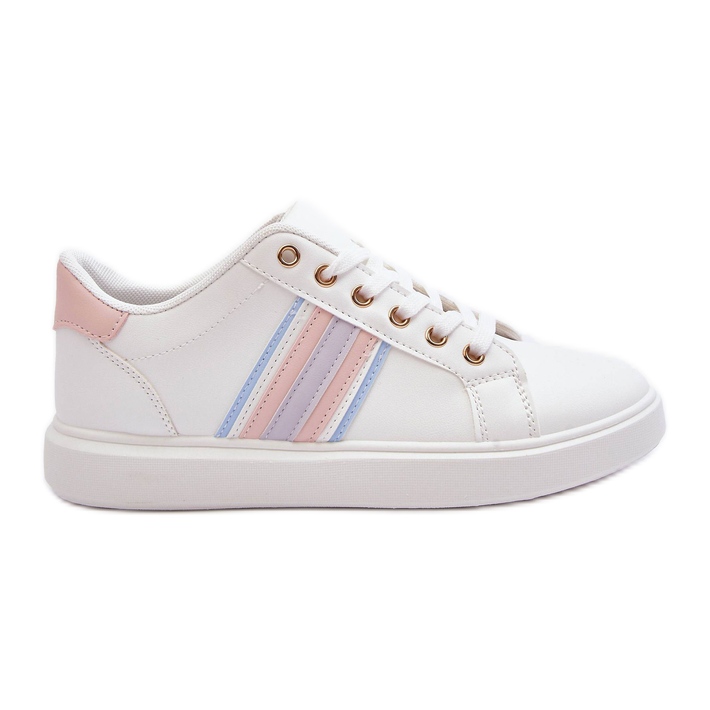 PG1 Bőr női sportcipő fehér és rózsaszín Rilee