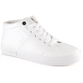 Bokához szigetelt férfi sportcipő fehér Big Star KK174347 Bokához szigetelt férfi sportcipő fehér Big Star KK174347