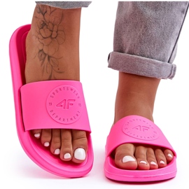 Női sportpapucs 4F 4FSS23FFLIF069-53S fukszia rózsaszín