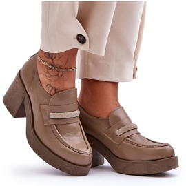 Lemar Bőr Brogues Sarok Dekoráció Sötétbézs Gelanor Lemar Bőr Brogues Sarok Dekoráció Sötétbézs Gelanor