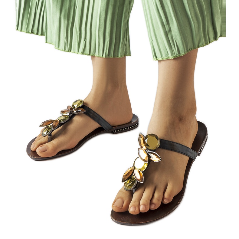 Fekete elegáns papucs a Zarattini-től