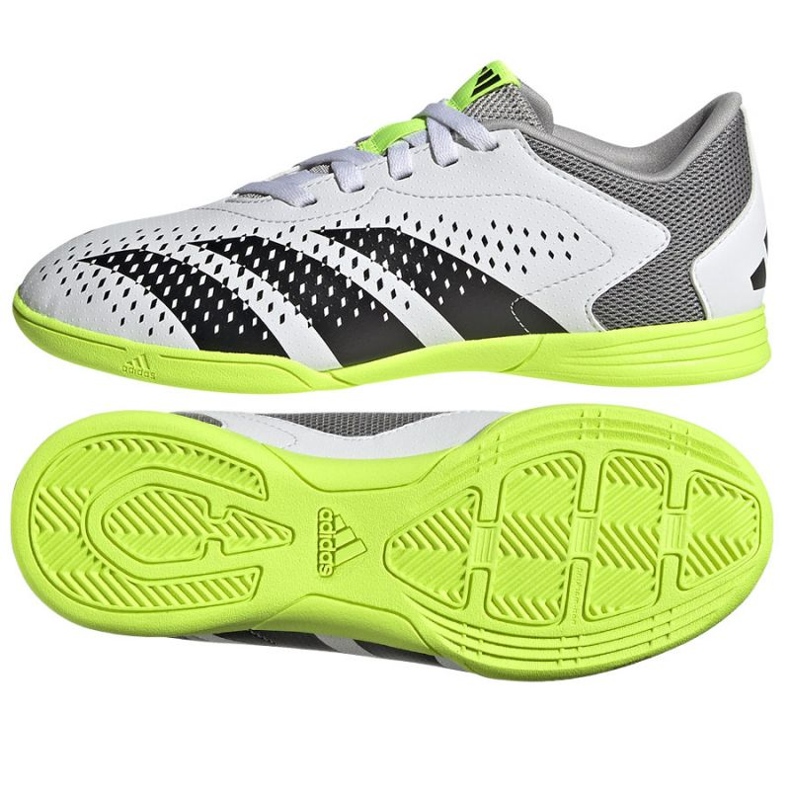Adidas Predator Accuracy.4 In Jr IE9440 futballcipő fehér fehér