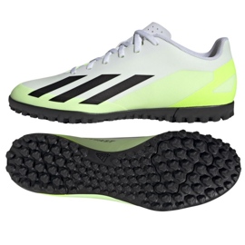 Adidas X Crazyfast.4 Tf M IE1583 focicipő fehér fehér Adidas X Crazyfast.4 Tf M IE1583 focicipő fehér fehér