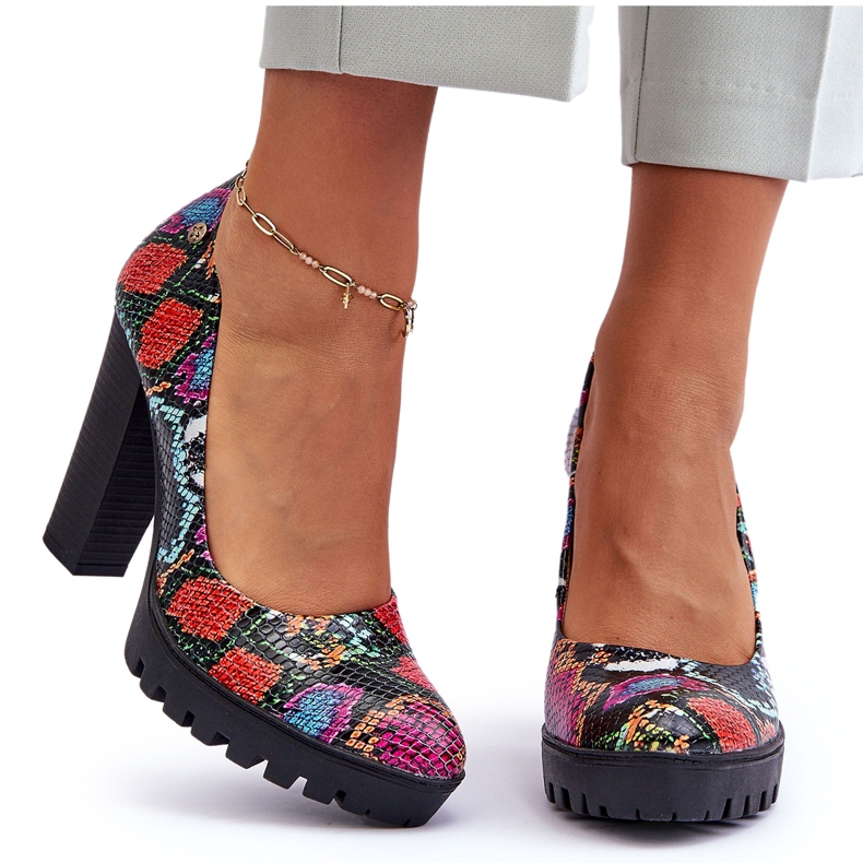 Bőr sarokpumpák Maciejka 02629-56 Multicolor sokszínű Bőr sarokpumpák Maciejka 02629-56 Multicolor sokszínű