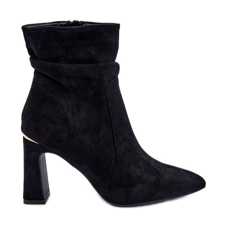 PG1 Fekete Mellamene Velúr Sarkú csizma