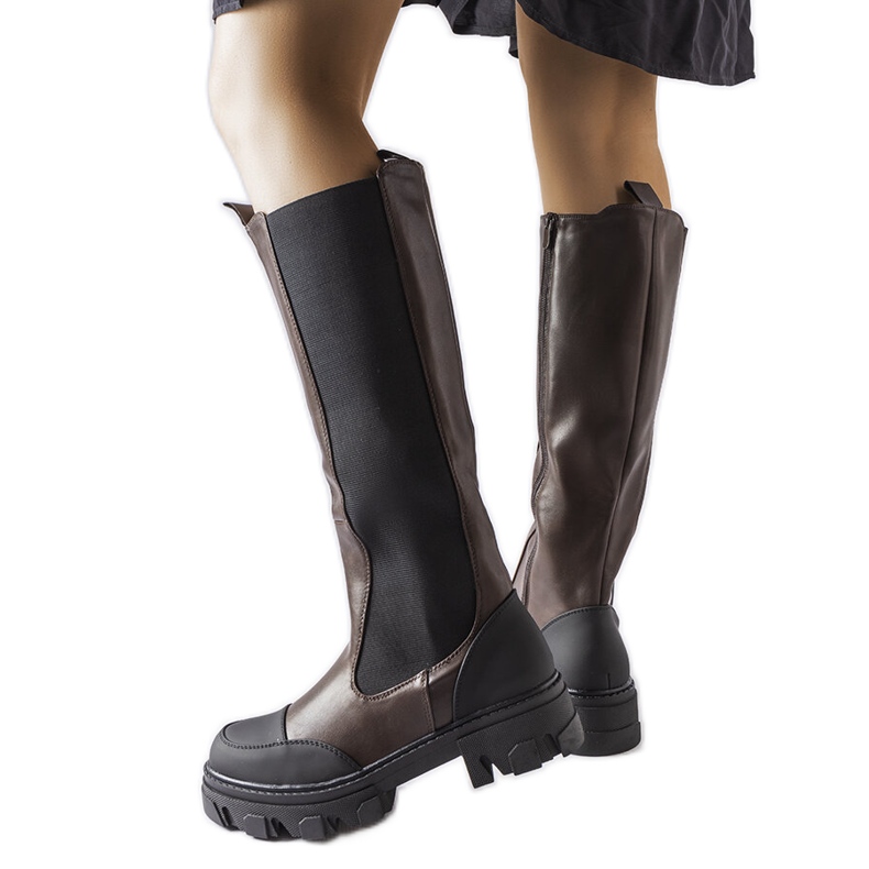 Pasquale barna magas csizma