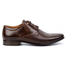 Olivier Férfi formális bőrcipő 482 sötétbarna