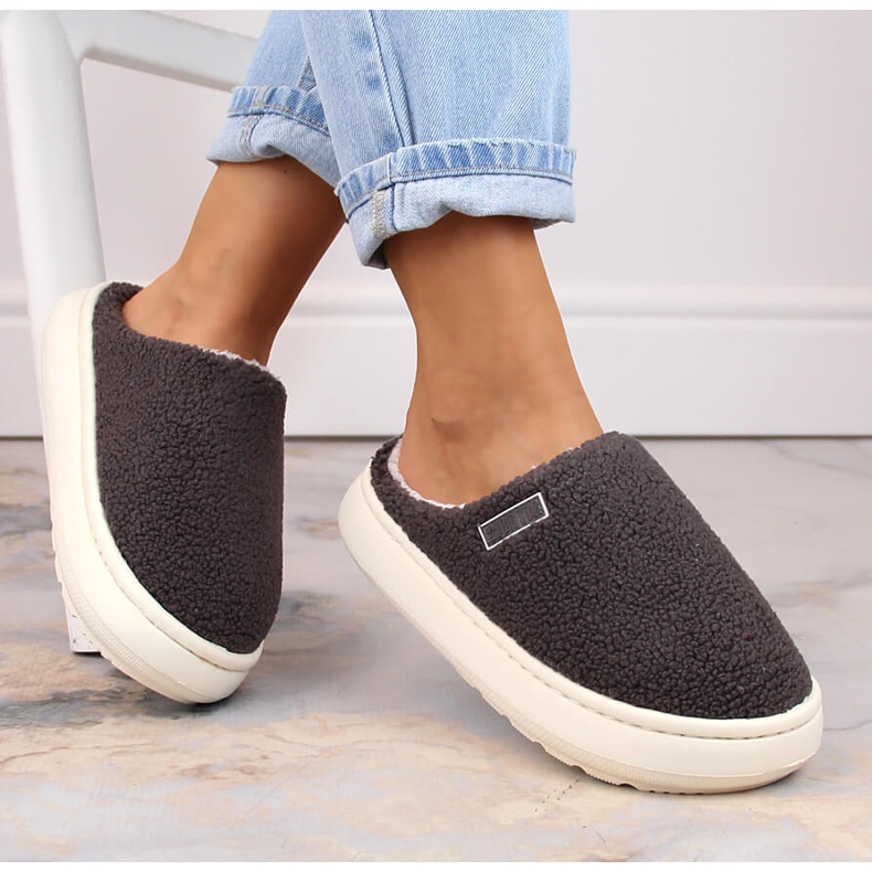 Házi papucs szigetelt szürke Big Star MM274134