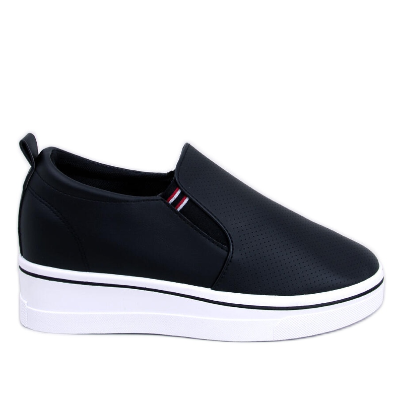 Jenkins Black wedge slip-on tornacipő fekete