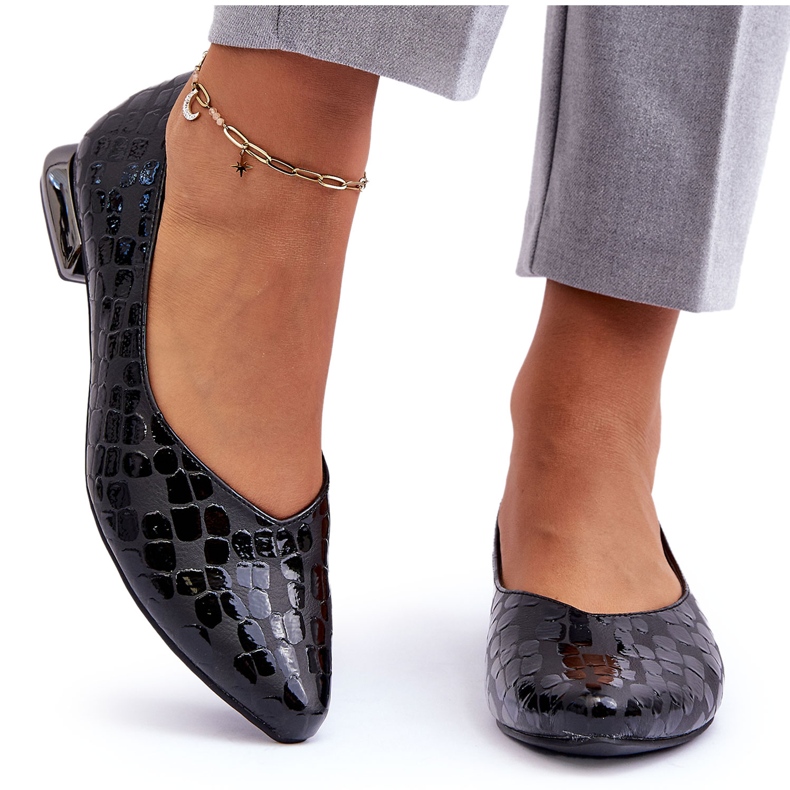 PD1 Vaani bőr lapossarkú fekete Vaani