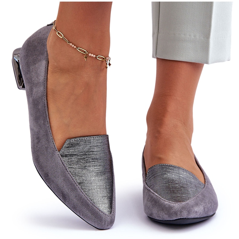 PD1 Lapos Velúr Balett Lakások Szürke Loxes