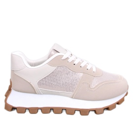 Bois Beige magas talpú tornacipő bézs